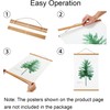 Magnetic Poster Frame Hangers, Wooden Poster Hanger Frames Hanging Kit