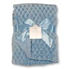 Baby Diamond Wrap Blanket with Sherpa Back - Pink and