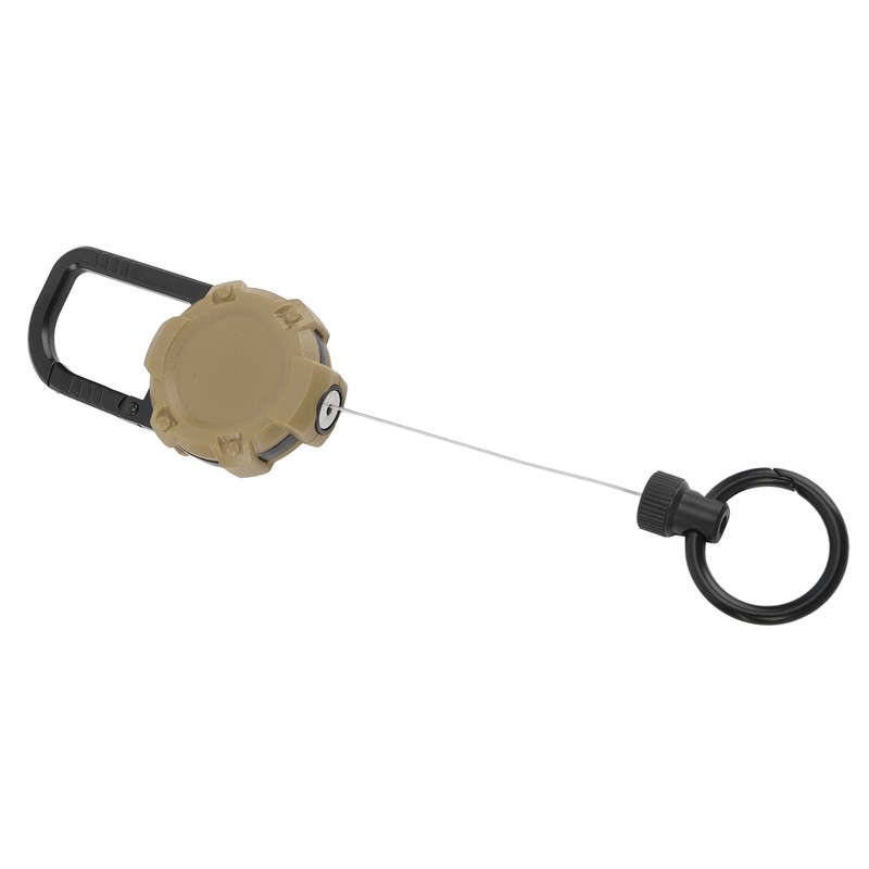 Magnetic Retractable Keychain Stainless Steel Wire Easy Pull Buckle Carabiner