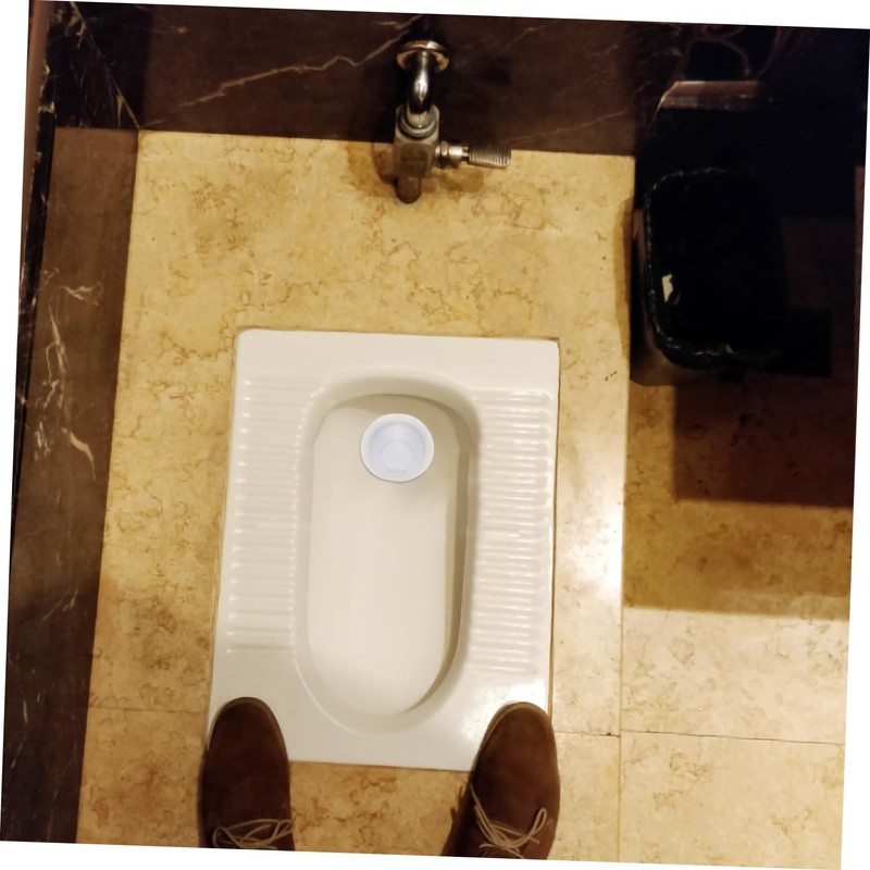 WOONEKY 2pcs Squat Toilet Smell Preventer Odour Device Wax Toilet