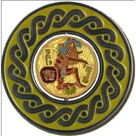 Compass Coins MAYAN BALL PLAYER - 2in SPINNER GEOCOIN  - BN -NEW- U/T