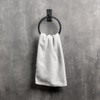 Fayesia Black Towel Holder - Blacksmith Handcrafted Wrought Iron -