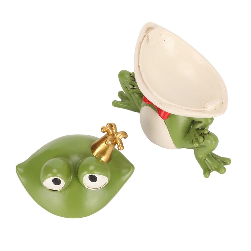 Frog Key Holder Statue Candy Dish Sculpture Living Room Tabletop