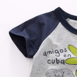 Animal Pajamas for Boys Two Piece Short Sleeve Summer Pj Kids Animal Print Sleepwear Toddler Girls Giraffe Pjs Set 6t