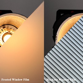 100% Light Blocking Blackout Blinds Privacy Window Film Room Darkening Glass Door Film,Static Cling Window Tint,Heat Control Anti UV Removal for Office and Home,17.5 inches by 78.7 inches