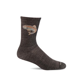 Sockwell Men's Trout Essential Comfort Socks, Charcoal - L/XL