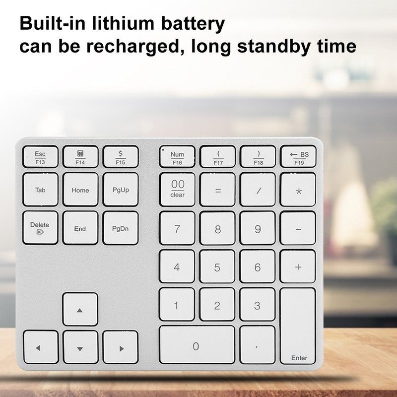 Mini Numeric Keyboard for Bluetooth 3.0 Aluminum Alloy Built In