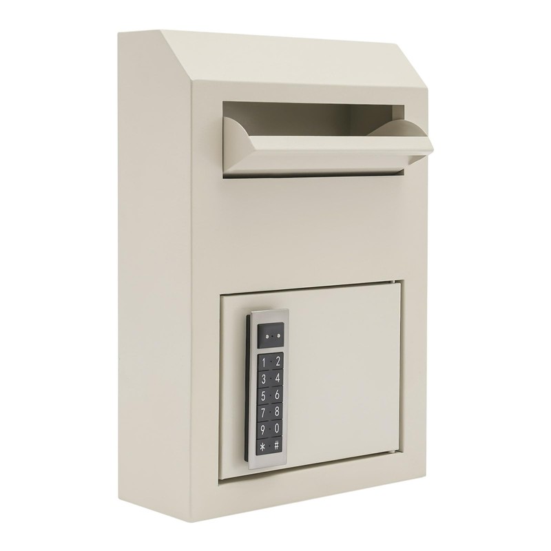 Wall Mount Locking Drop Box, Drop Slot Depository Safe Box