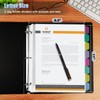 HABGP16PCS/2 Set 3 Ring Clear Binder Dividers with Tabs, 8.5