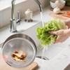 100pcs Mesh Sink Strainer, Stainless Steel Slop Basket Filter Trap,