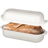 Enameled Cast Iron Loaf Pan with Lid, Dutch Oven Bread