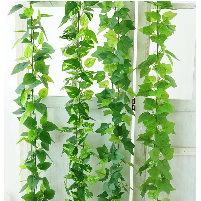 Homheal Enredaderas Artificiales Colgantes Para Decoración 12 Uds.