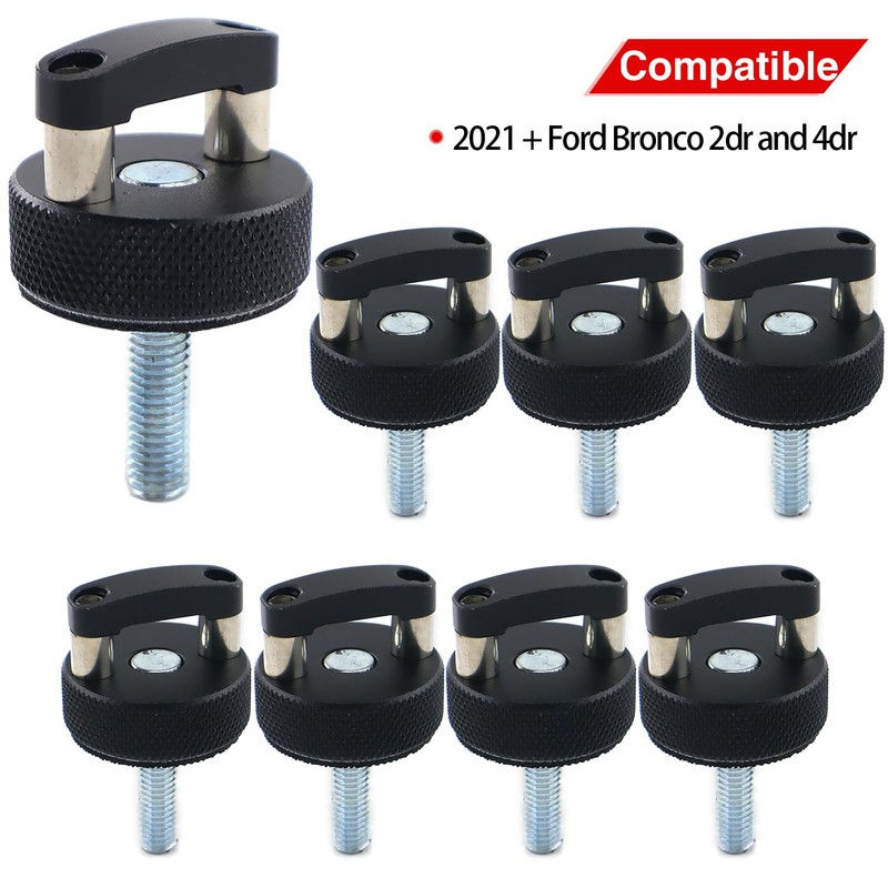 Aluminum Hard Top Quick Removal Fastener Thumb Screw Compatible with