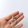 TAI DIAN Love Hearts Shape Mini Cute Glass Bottles Pendants