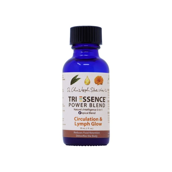 Circulation & Lymph Glow Tri-Essence Power Blend - Blended with Natural Herbal Extracts, Flower Essences, and Essential Oils - Size: 30mL (1 fl. oz.)