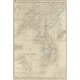 24"x36" Gallery Poster, map of korea 1875
