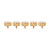 5 Pcs Professional Watch Crown Parts Gold Steel Wrist Watch