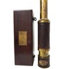 Antique Brass Leather Telescope Nautical Functional Handheld Pirate Spyglass Handmade
