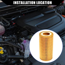 Hihaha No.8692305 Engine Oil Filter for Volvo C30 2008-2013 / Inner Transmission Oil Filter/Durable / 1 Set Yellow