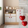 M MIMHOOY 8 Pack Red Heart Shaped Ceramic Cabinet Knobs,
