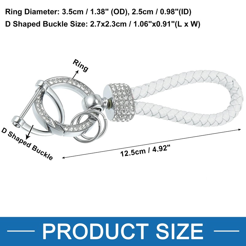 A ABSOPRO Universal Car Fob Key Chain Keychains Holder Bling