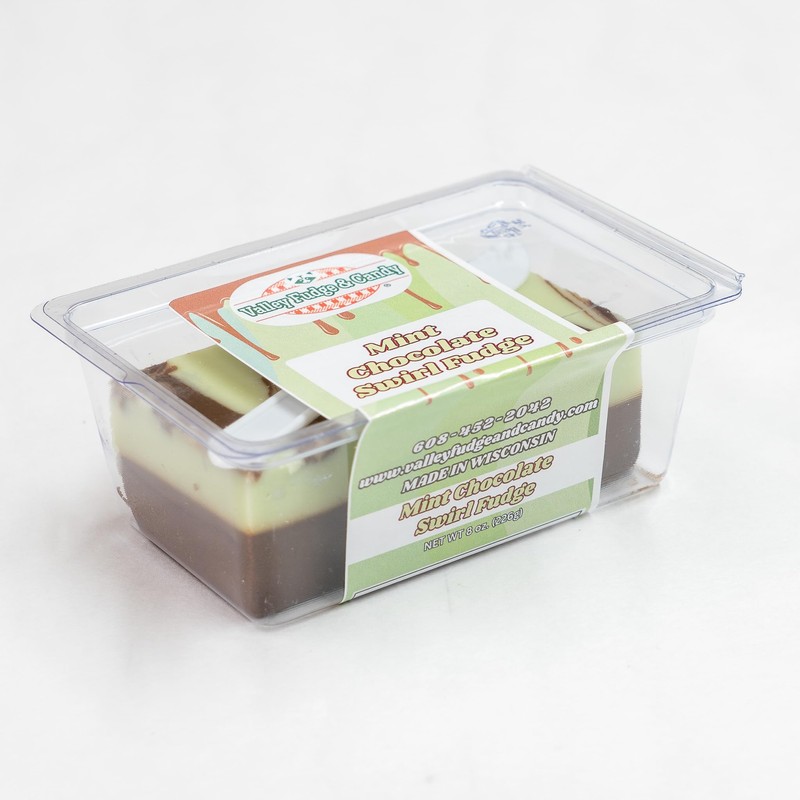 Valley Fudge, Mint Chocolate Swirl, Fresh Artisan Fudge, Real Butter,