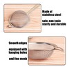 2 Tea Strainers, 2 Small Cleaning Brushes, Fine Mesh Tea