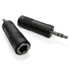 keepdrum ADA074 2 Piece Jack Adaptor 6.35 mm Female to