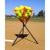 Bownet Ball Caddy, Multi-Sport Practice Ball Caddy Net for Softballs,