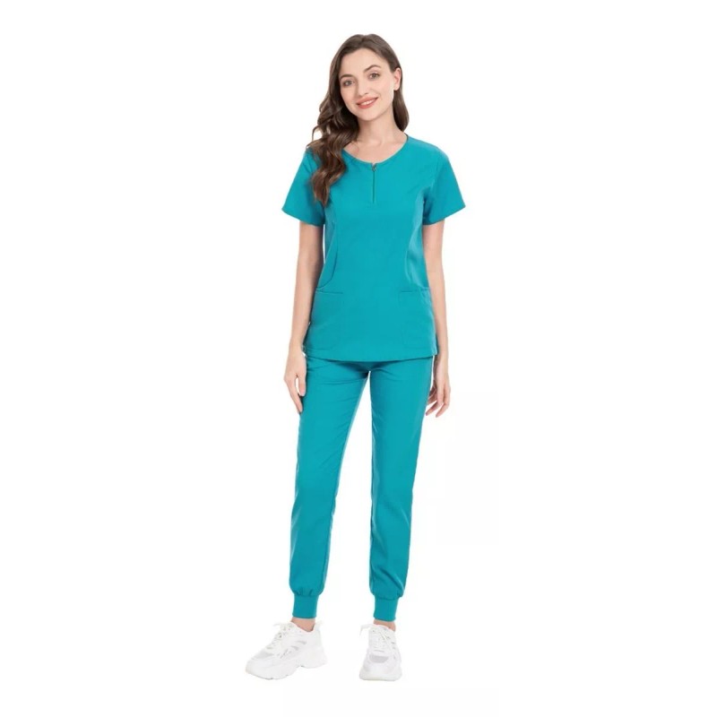 HERMOHERMO Scrub, Pijama Quirurgica Conjunto Medico Jogger Y Filipina