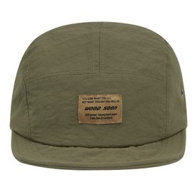 Clape Low Profile Dad Hats 5 Panel Snapback Cap Short Bill Hat Flat Top Baseball Dad Sun Cap Hip Hop Cadet Caps, Green