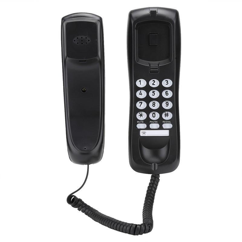 KX T628 Black for English Wired Desktop Wall Phone Landline