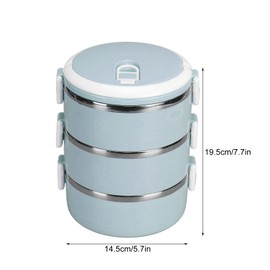 MOUMOUTEN Multilayer Stackable Lunch Box - Portable Keep Warm Container Thermal Food Container Lunch Box Food Container for Children School Adults Work