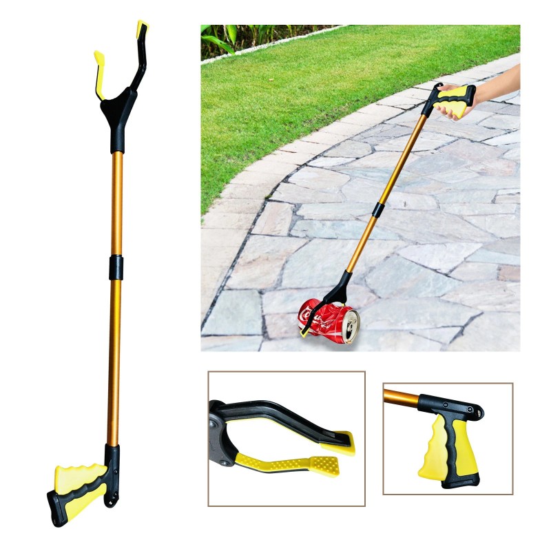 Industrial Heavy Duty Pick Up Tool Reacher Grabber Trash Rotating