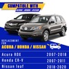 3 wipers Replacement for 2007-2011 Honda CRV CR-V/2007-2018 Acura RDX/2018-2020