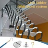 TAROTKIN Attic Ladder Door Pull Down Hook Cord Stair System