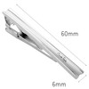 mila schon se-ms026 Mira Sean Silver Insert Tie Clip, Brass,