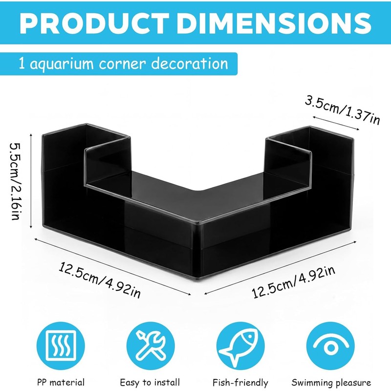 LQMBABY Fish Tank Decor Aquarium Cave - 2-Hole Aquarium Tunnel
