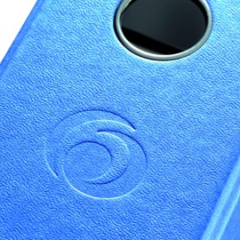 Herlitz maX.file nature plus folder, special paper cover, edge protection, stable, A4, 8 cm, blue