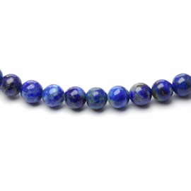 Echtes Lapislazuli Edelstein Armband mit 4mm Perlen - verschiedene Längen - Heilstein Schutzstein Talisman Glücksbringer Geschenk (Lapislazuli, 14CM)