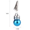 Faburo 16pcs Beard Christmas Baubles Clips and 4pcs Jingle Bells,