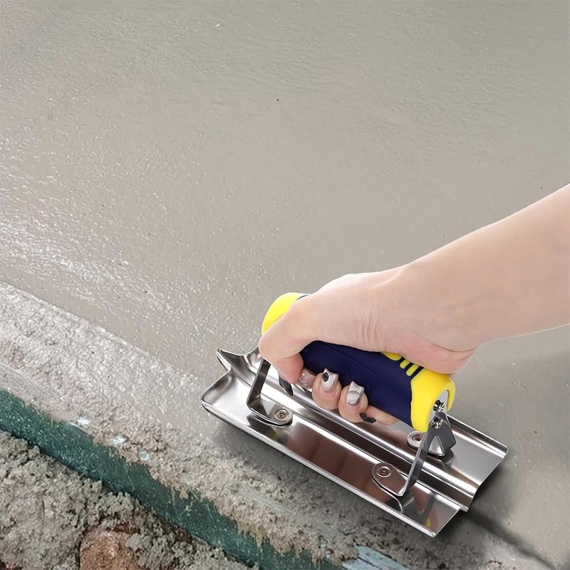 2-Piece Concrete Tool Set, Stainless Steel Concrete Sealer and Groover,