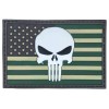 Unbranded SKULL PUNISHER AMERICAN FLAG OD GREEN TACTICAL MILITARY 3D
