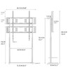 unho Universal Against The Wall TV Stand Floor: Free Standing