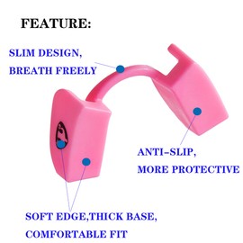 Powerlifting Mouthguards for Protecting Teeth and Jaw,Weight-Lifting Mouthpiece for All Strength Training Sports （1 Piece Pink）