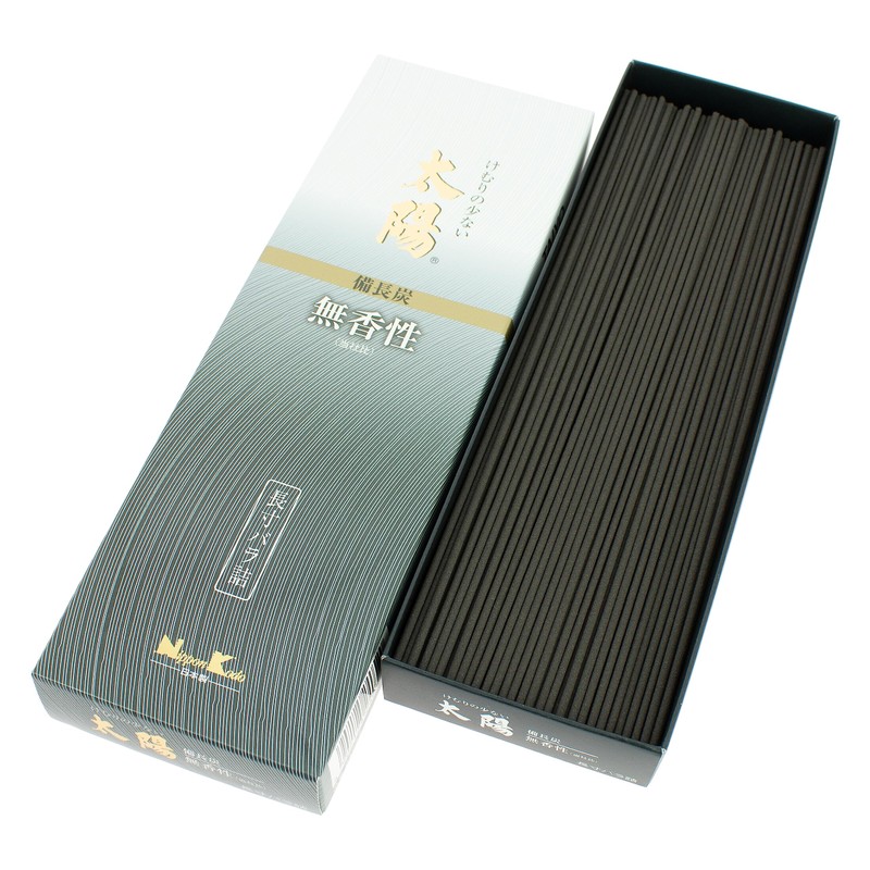 Nihon Kodo Incense Incense, Sun, Unscented Binchotan, Long Size Rose