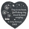 Generic Dad Memorial Slate Stone| Stepping Slate Stone for Loss