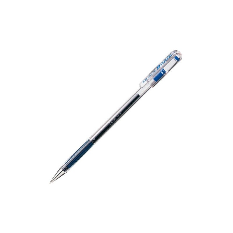 ぺんてる パック入りゲルインキボールペン ハイブリッド 0.5mm 青インキ XK105-GC
