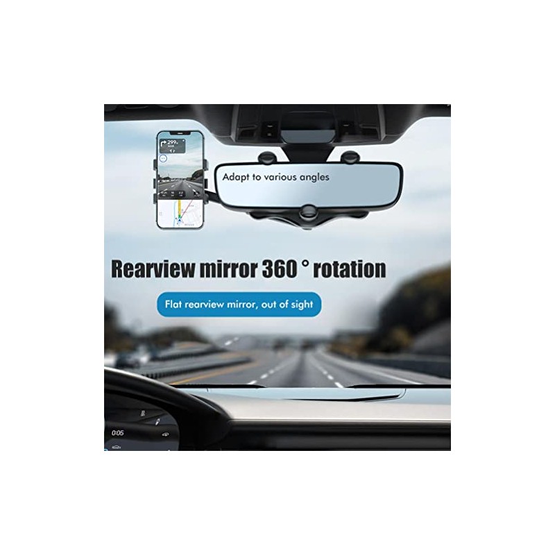 Soporte para Teléfono para Espejo Retrovisor de Coche, Soporte Móvil