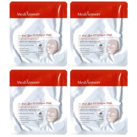 MediAnswer Real Skin Fit Collagen Mask 35ml x 4 / 메디앤서 리얼 스킨핏 콜라겐 마스크 35ml x 4개